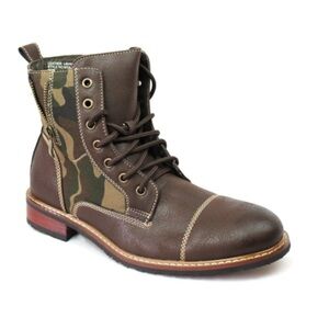 Stylish Brown Camouflage Men's Boots
